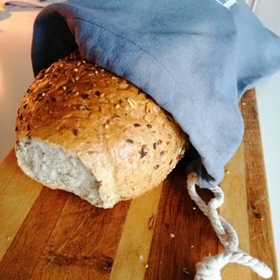 Brødpose i lin